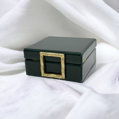 Luxury Green Crystal Box (L) (9 Roses)